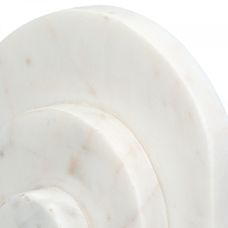 Suport cărți, Button, Marmură, crem, alb, PU 4, L. 5 cm, L. 12 cm, H. 11 cm [2]