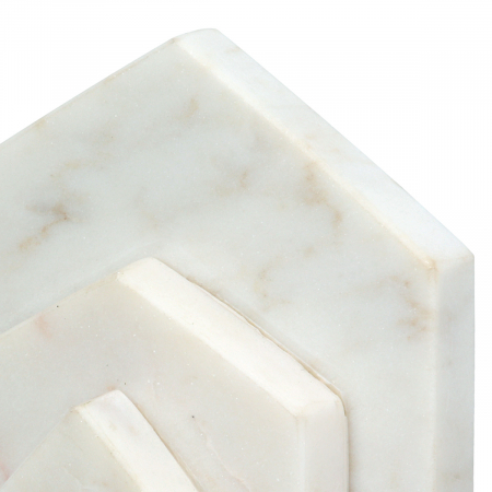 Suport cărți, Casă, Casa, Marmură, crem, alb, PU 4, L. 5 cm, L. 11 cm, H. 12 cm [2]