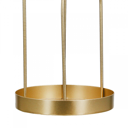 Suport de bijuterii, Modern, Metal, auriu, PU 3, L. 13 cm, L. 13 cm, H. 30,5 cm [2]