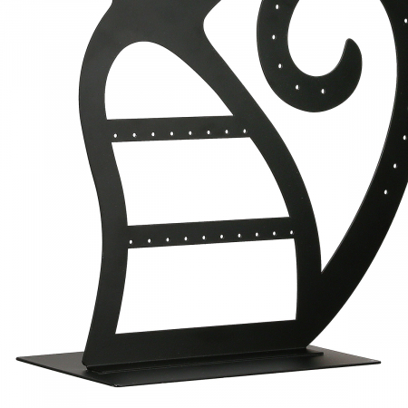Suport de bijuterii, Pisica, Mila, Metal, negru, PU 4, L. 9 cm, L. 20 cm, H. 26 cm [3]