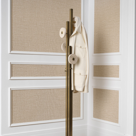 Suport de haine Amadora travertin cu finisaj vintage din alama |L. 27.5 | W. 27.5 | H. 175.5 cm  [1]