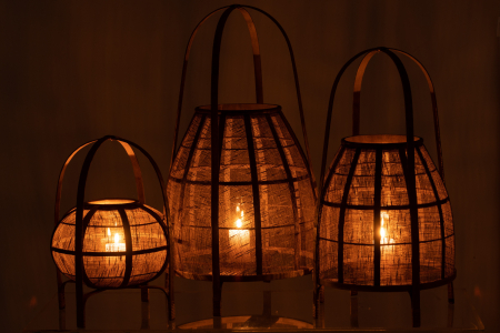 Suport de lumânare, HOOD BAMBOO, L [5]