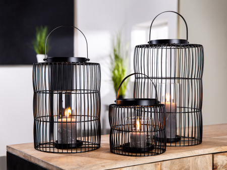 SALE % - Suport de lumanare, metal, Cage
