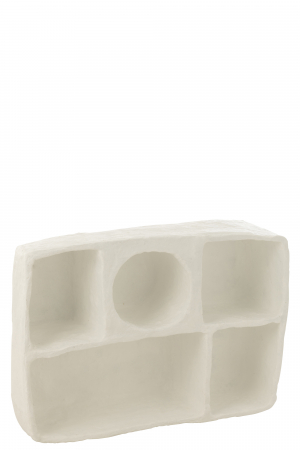 Suport de perete, Flint, Paper Mache, Alb L, L 60| W 80| H 20 cm [1]