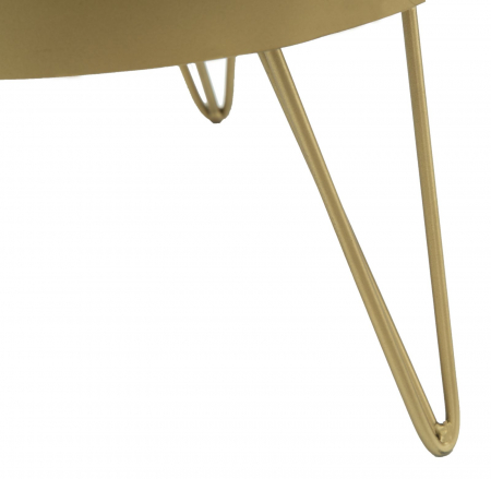 Suport decorativ Glam, fier/oglinda, auriu, 31X18 cm [5]