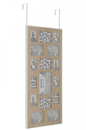 Suport decorativ rame foto Hanger, Lemn, Natural, 41x2.7x81 cm [2]