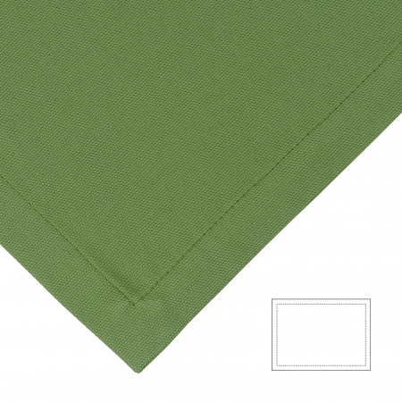 SALE % - Suport farfurii Bente, Bumbac/Panza, moss Verde, 40x29 cm