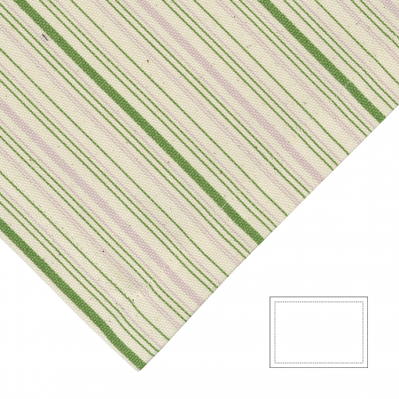 SALE % - Suport farfurii Bente, Bumbac/Panza, Verde/Roz, 40x29 cm