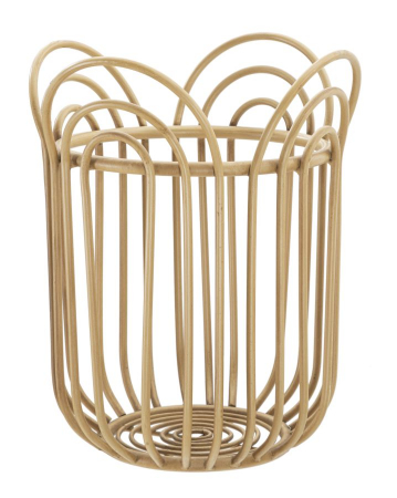 SALE % - Suport ghiveci PANAMA, Maro, Fier/Plastic, 40x31.5x31.5 cm