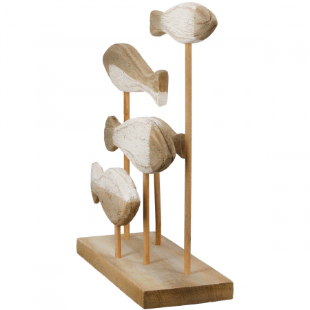 Suport în relief, Pește, Lemn, culori naturale, PU 2, L. 10 cm, L. 33 cm, H 30 cm [1]