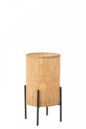 Suport lumanare Bamboo, Fibre sintetice, Natural, 32x32x62.5 cm [1]