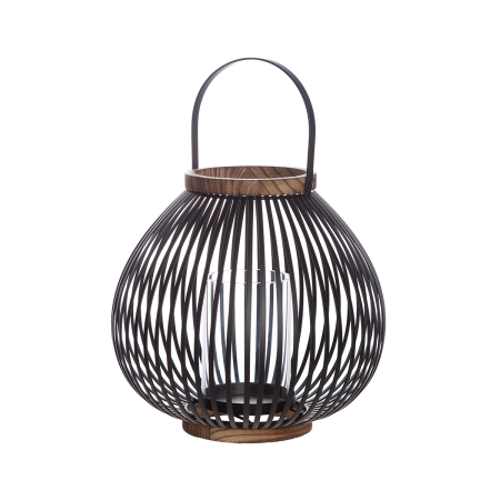Suport lumanare, „Bastia”, Metal, negru, PU 2, H 23 cm, A. 24 cm [2]