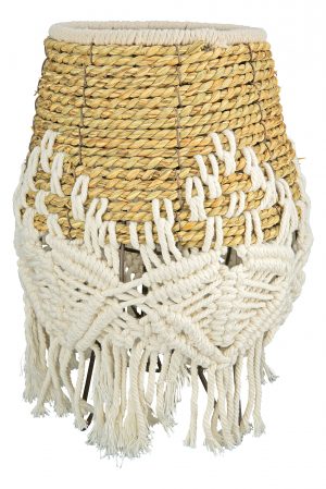 Suport lumanare Bossa, Bambus/Ratan, Maro, 33x25 cm [1]