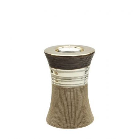 Suport lumanare Bradora, Ceramica, Multicolor, 8.5x13x8.5 cm [1]