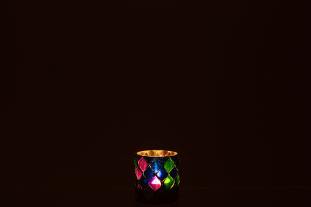 Suport lumânare, Cilindru Violet S [2]