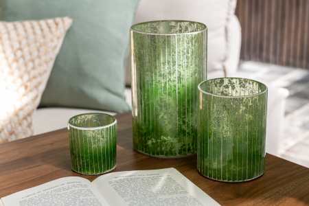 Suport lumanare Classic, Sticla, Transparent, 15x15x24.5 cm [2]