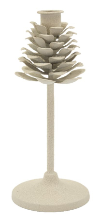 SALE % - Suport lumanare, Con de pin, dunes cm ø 9,5x22,5 