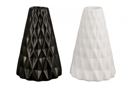 Suport lumanare, CONE, ceramica, Set 2, 14.5X9.5 cm [1]