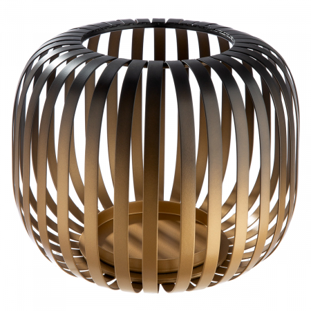 Suport lumanare, Dogma, Sticlă, Metal, auriu, PU 2, H. 17 cm, D. 21 cm [2]