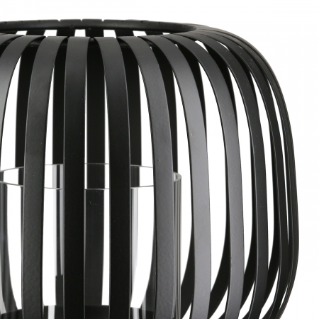 Suport lumanare, Dogma, Sticlă, Metal, negru, PU 2, H. 13 cm, D. 16 cm [2]