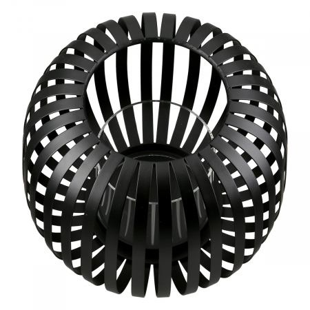 Suport lumanare, Dogma, Sticlă, Metal, negru, PU 2, H. 17 cm, D. 21 cm [1]