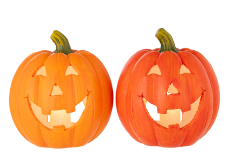 Suport lumanare Dovleac Halloween, portocaliu Ass 2 [1]