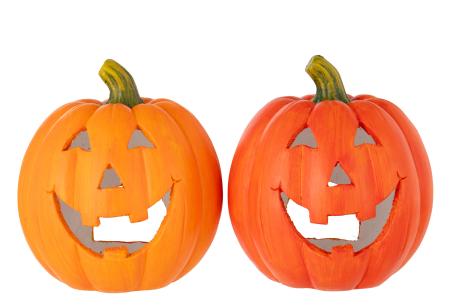 IN STOC - Suport lumanare Dovleac Halloween, portocaliu Ass 2