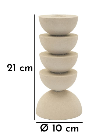 Suport lumanare, dune pix cm ø 10x21  [5]
