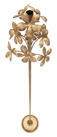 Suport lumanare Flowy, Fier, Auriu, 118x17x17 cm [3]