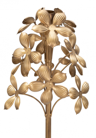 Suport lumanare Flowy, Fier, Auriu, 118x17x17 cm [2]