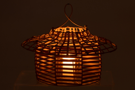 Suport lumanare Hanging, Plastic/Fibre sintetice, Natural, 40x40x30 cm [2]