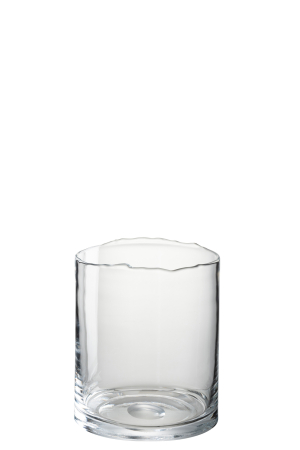 SALE % - Suport lumanare Irregular, Sticla, Transparent, 17x17x20 cm