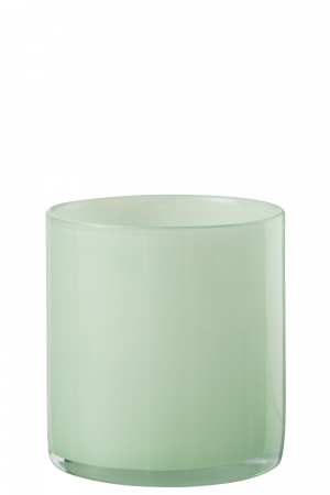 Suport lumanare Jade, Sticla, Verde, 12x12x12 cm Suporturi lumanari - Suport lumanare Jade, Sticla, Verde, 12x12x12 cm