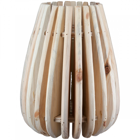 DECORATIUNI - Suport lumanare, Koivu, Lemn, ecru, PU 2, H. 25 cm, D. 19 cm