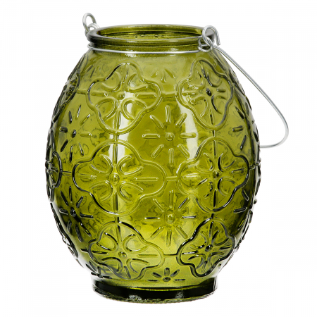 Suport lumanare, Maroc, Sticla, albastru, verde, PU 15, 3 buc. asortate, H. 12 cm, D. 9,5 cm [2]