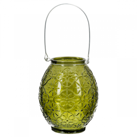 Suport lumanare, Maroc, Sticla, albastru, verde, PU 15, 3 buc. asortate, H. 12 cm, D. 9,5 cm [1]