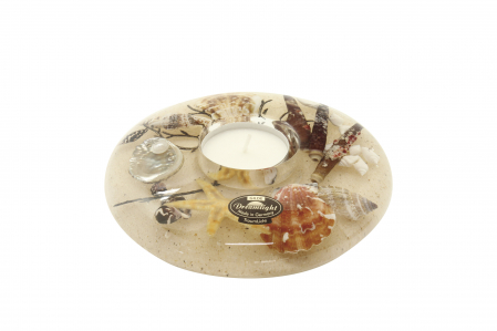 Suporturi lumanari - Suport lumanare mini SEA BREEZE, sticla, 13x5 cm