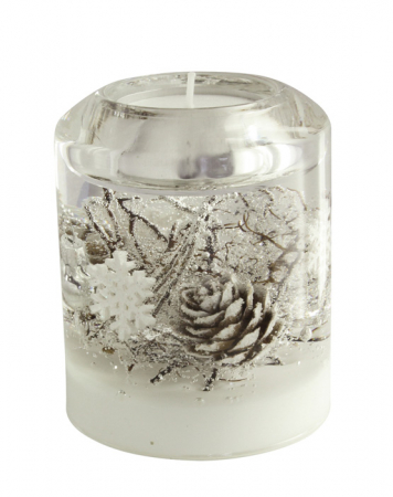 IN STOC - Suport lumanare pastila DREAM-candela, sticla, 9x7 cm