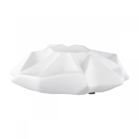 Suport lumanare, Pisa, Ceramica, alb, PU 6, L. 19 cm, L. 19 cm, H. 7 cm [1]