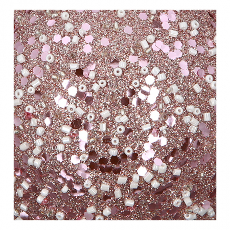 Suport lumanare Rose Nuggets, sticla, roz, 6x8 cm [4]