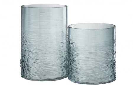 Suport lumanare Sea, Sticla, Transparent, 20.5x20.5x30 cm [3]