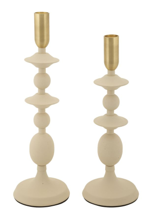 SALE % - Suport lumanare, Set de 2 buc. Gemini cm ø10x29-10x33