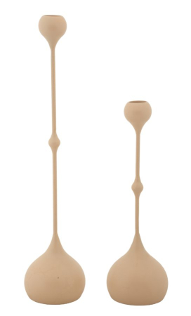 SALE % - Suport lumanare, Set de 2 buc. Slimmy roz cm ø 8x26-8x37