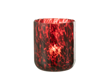 Suport lumânare, Spotted Rosu L [1]