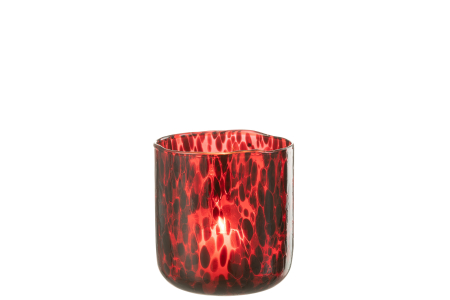 Suport lumânare, Spotted Rosu M [1]