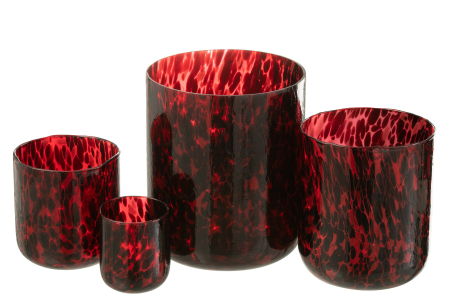 Suport lumânare, Spotted Rosu Xl [3]