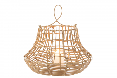 Suport lumanare suspendat Hanging , Plastic/Fibre sintetice, Natural, 33x33x33 cm [1]