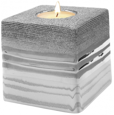 Suport lumanare tealight, LAVENA, ceramica, 10X10X10 cm [1]