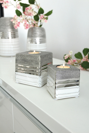 Suport lumanare tealight, LAVENA, ceramica, 10X10X10 cm SALE % - Suport lumanare tealight, LAVENA, ceramica, 10X10X10 cm