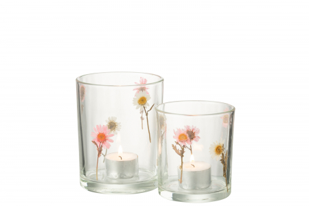 Suport lumanare, Tealight, Peggy, Flori, L, L 10| W 10| H 12.5 cm [3]